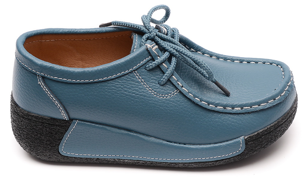 женские мокасины на танкетке натуральная кожа binifoot/bnf тайвань