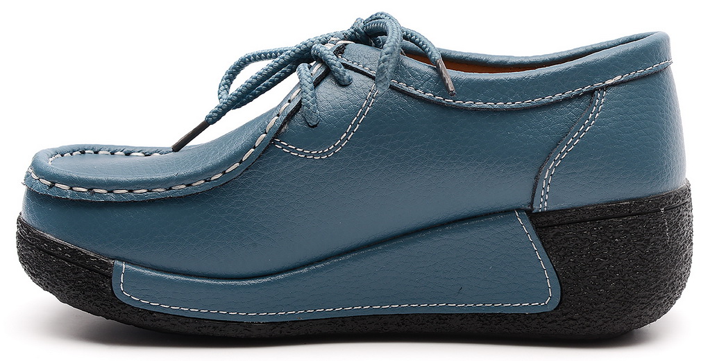 женские мокасины на танкетке натуральная кожа binifoot/bnf тайвань