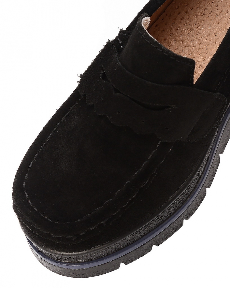 женские мокасины на танкетке натуральная кожа (замша) bnf тайвань