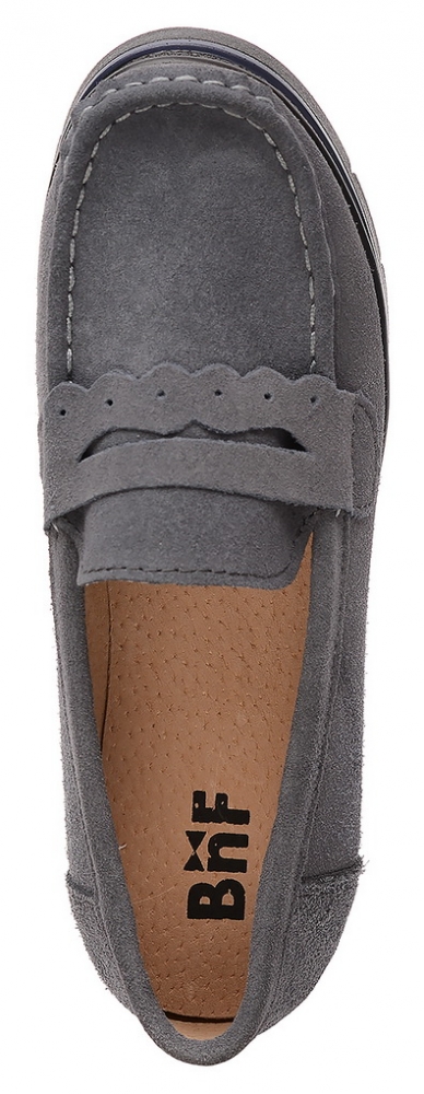 женские мокасины на танкетке натуральная кожа (замша) bnf тайвань