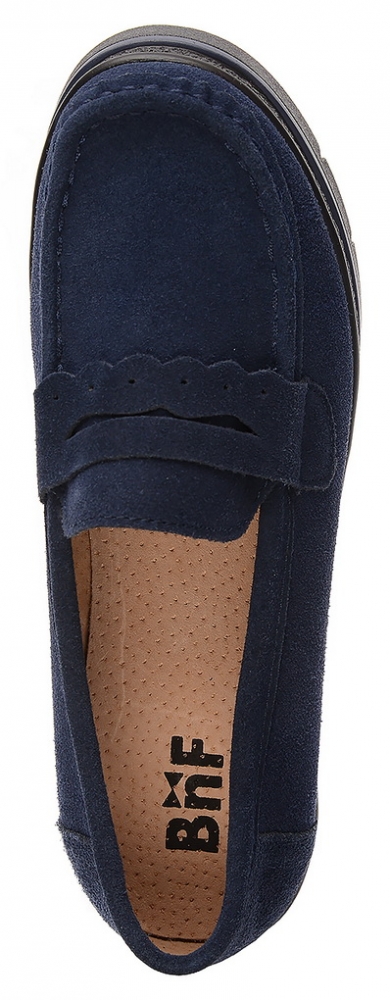 женские мокасины на танкетке натуральная кожа (замша) bnf тайвань