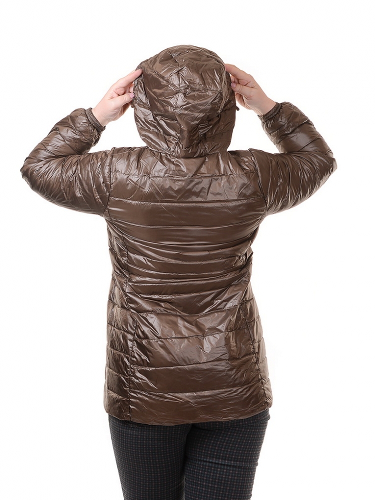 ультралёгкая пуховая куртка длинная  l(42)-7xl(58) 