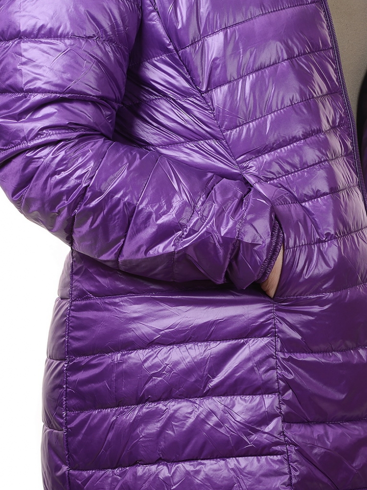 ультралёгкая пуховая куртка длинная  l(42)-7xl(58) 