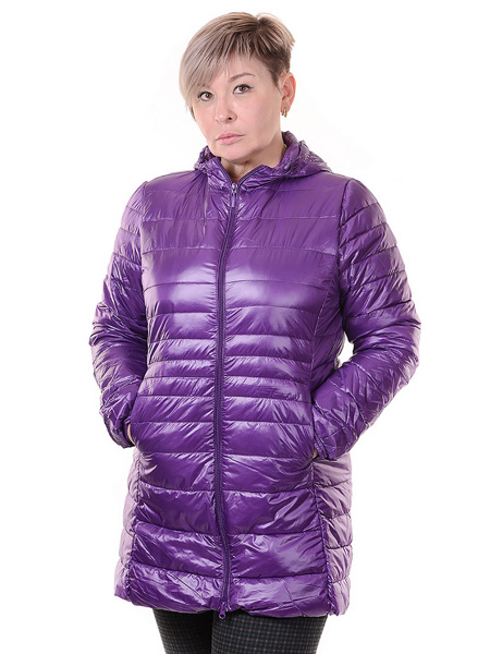ультралёгкая пуховая куртка длинная  l(42)-7xl(58) 