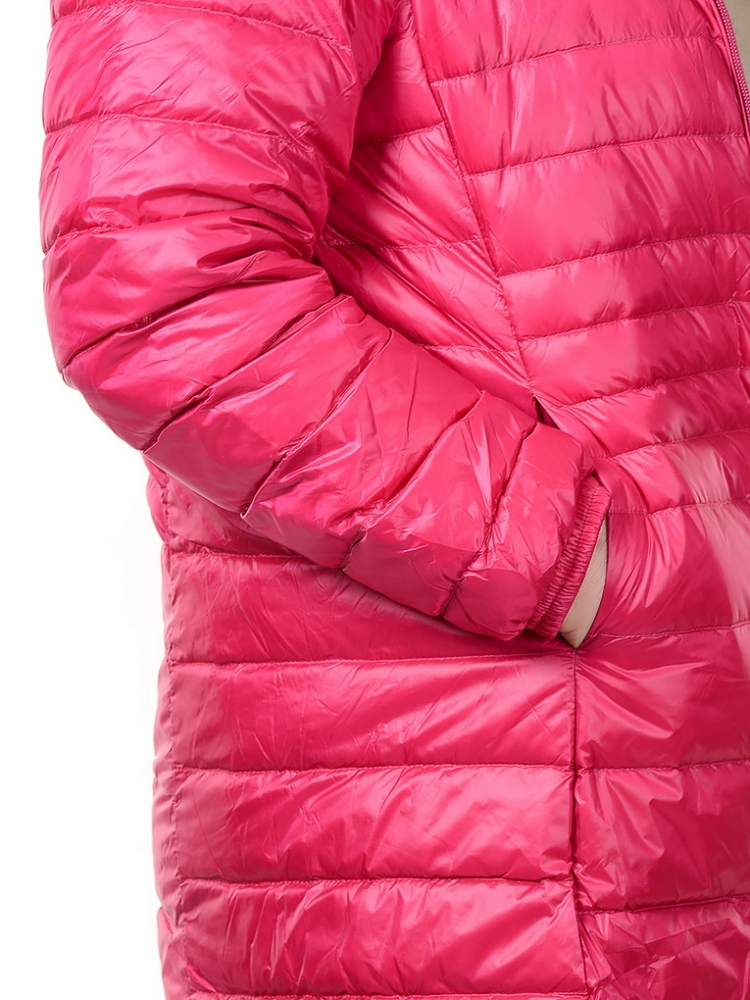 ультралёгкая пуховая куртка длинная  l(42)-7xl(58) 