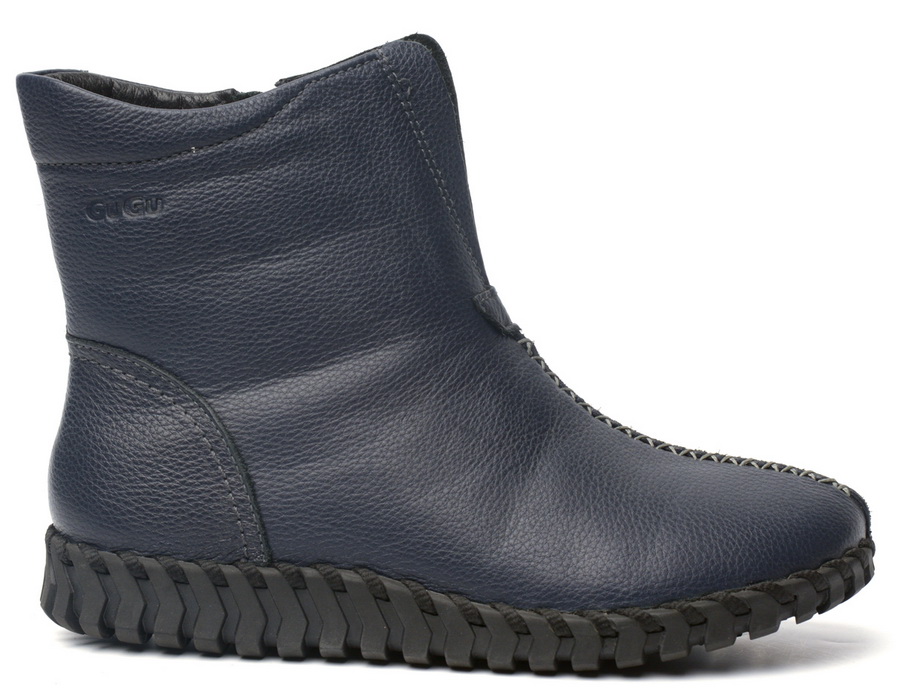 женские ботинки натуральная кожа натуральный мех gugu германия