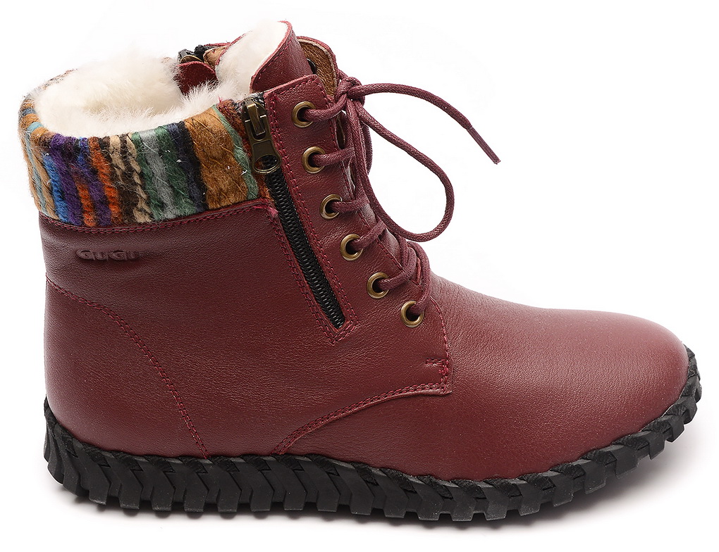 женские ботинки натуральная кожа натуральный мех gugu германия