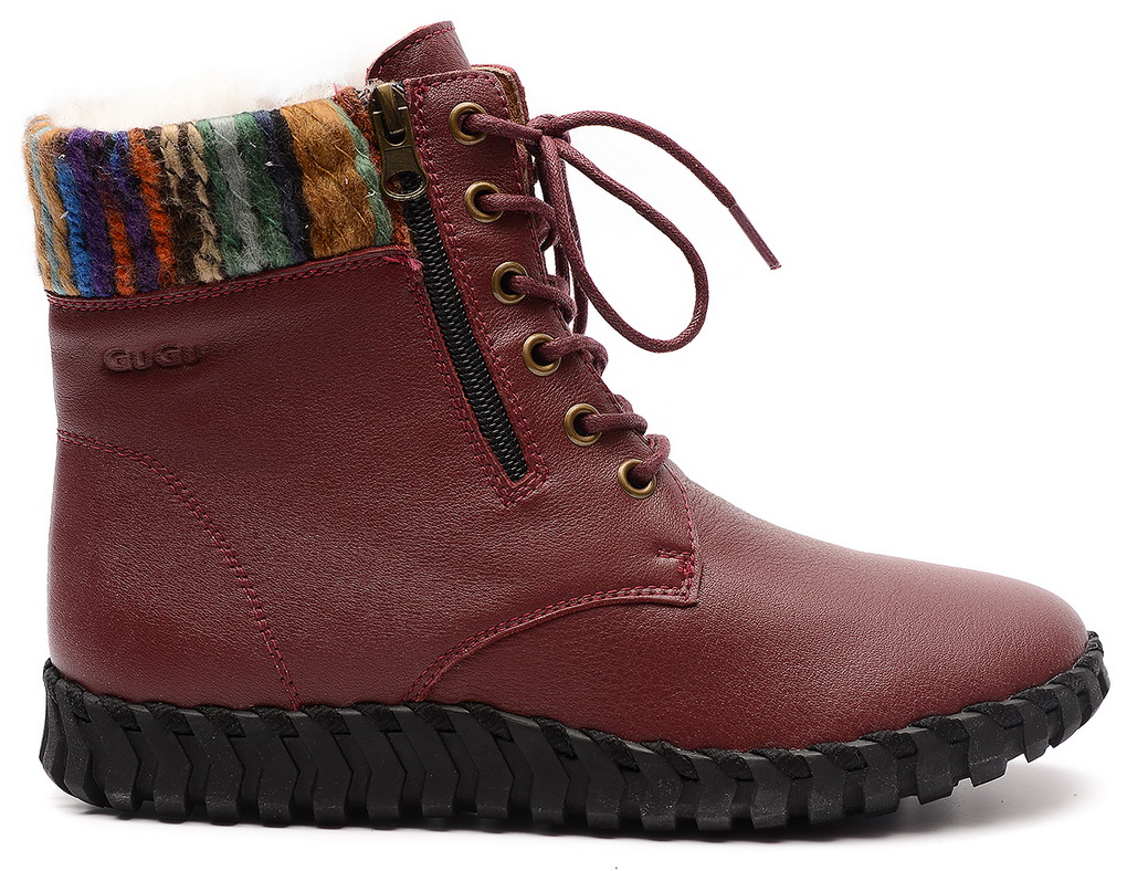 женские ботинки натуральная кожа натуральный мех gugu германия