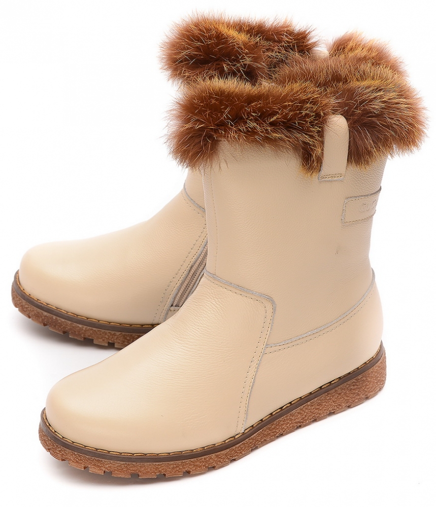 женские сапоги натуральная кожа натуральный мех gugu германия