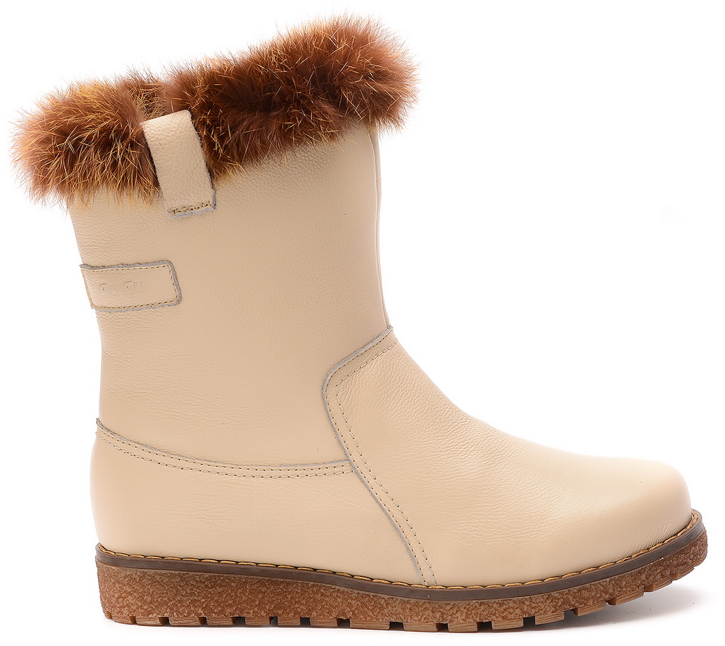 женские сапоги натуральная кожа натуральный мех gugu германия