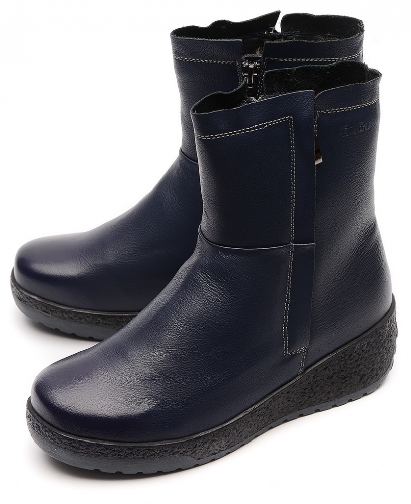 женские сапоги натуральная кожа натуральный мех gugu германия