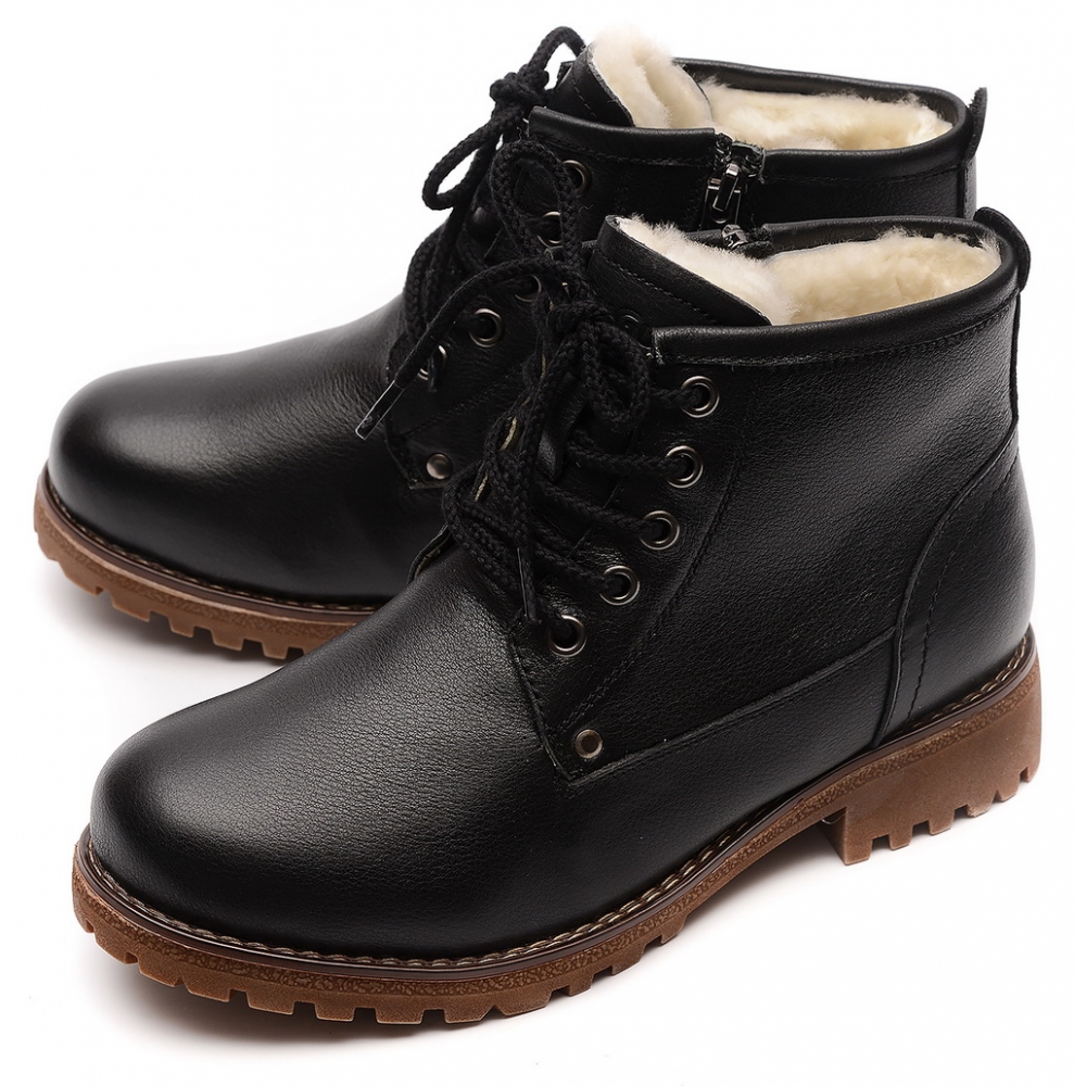 женские ботинки натуральная кожа натуральный мех gugu германия