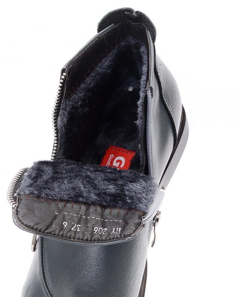 женские ботинки 2 молнии  натуральная кожа  евромех gugu германия