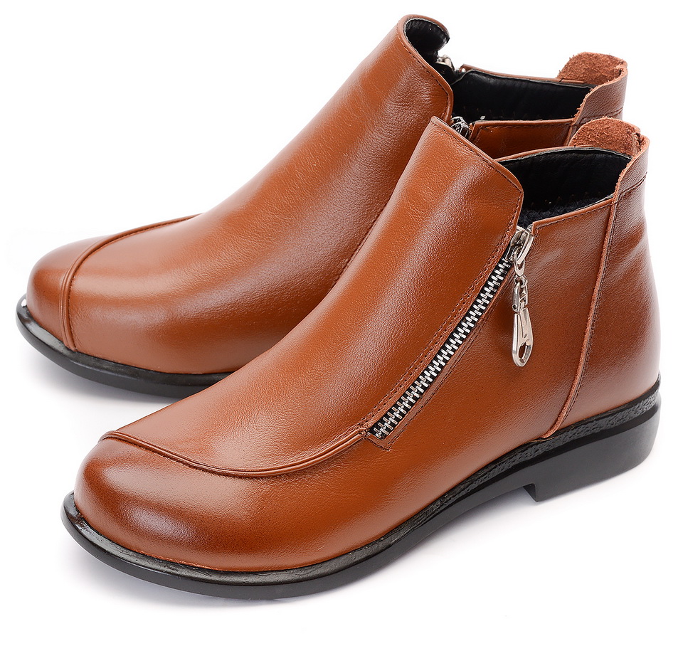 женские ботинки 2 молнии  натуральная кожа  евромех gugu германия