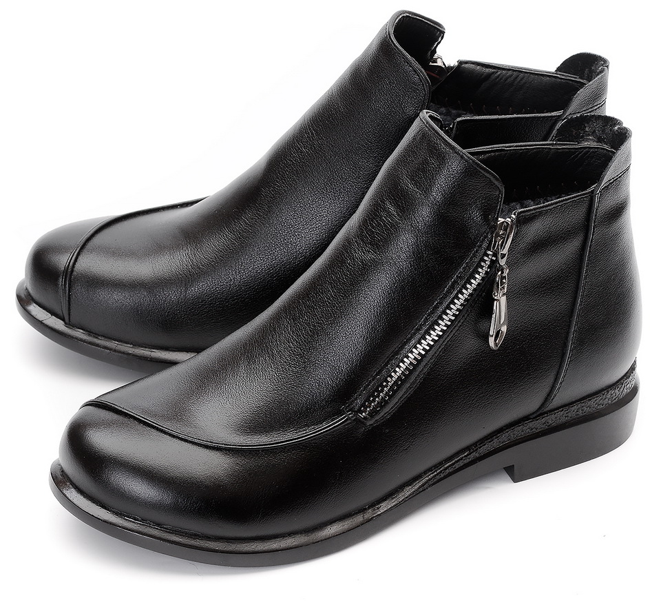 женские ботинки 2 молнии  натуральная кожа  евромех gugu германия