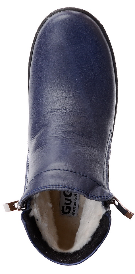 женские ботинки 2 молнии натуральная кожа 100% шерсть gugu германия