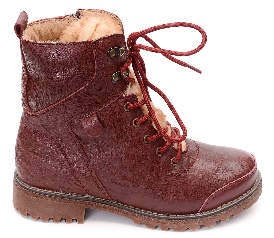 женские ботинки натуральная кожа/ 100% шерсть gugu германия