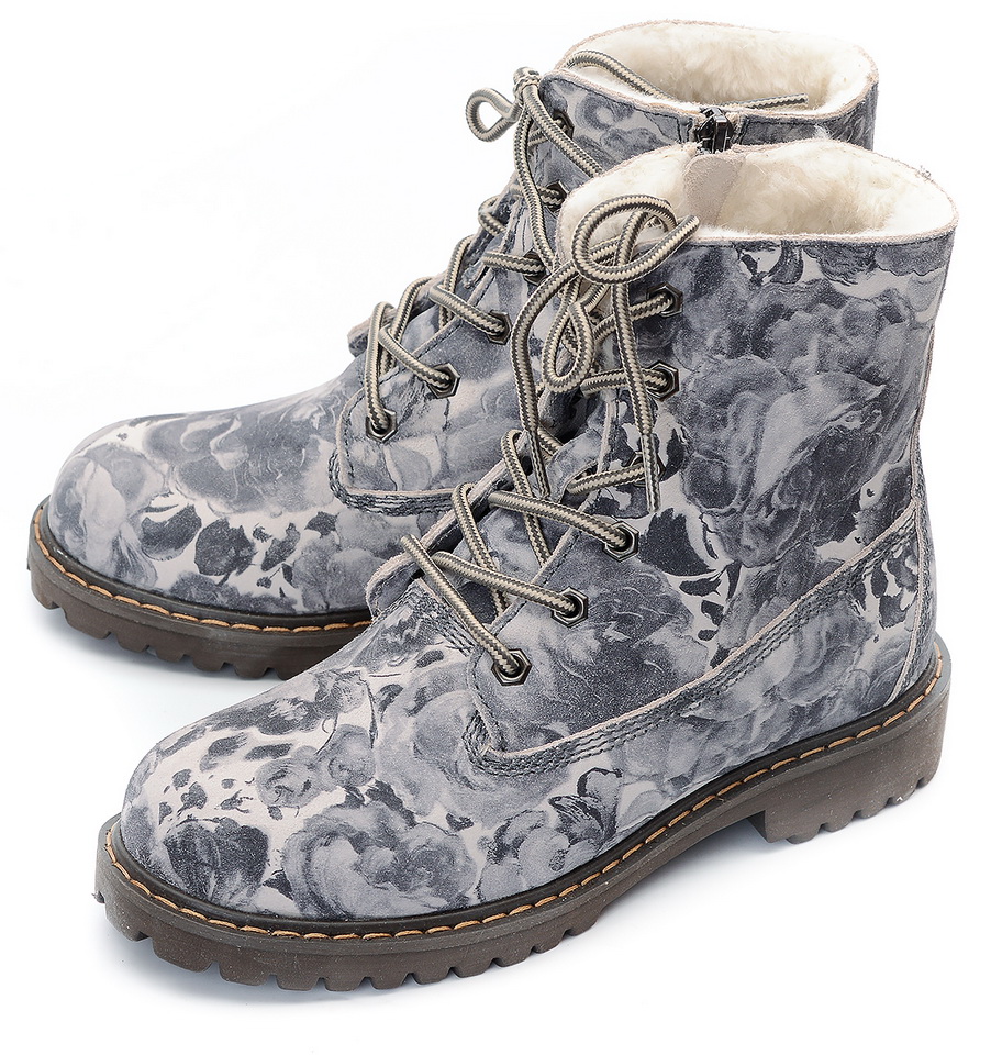 женские ботинки натуральная кожа / 100% шерсть gugu германия