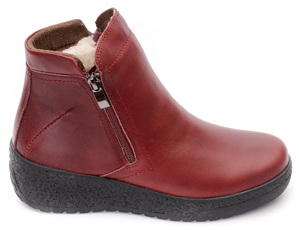 женские ботинки 2 молнии натуральная кожа 100% шерсть gugu германия