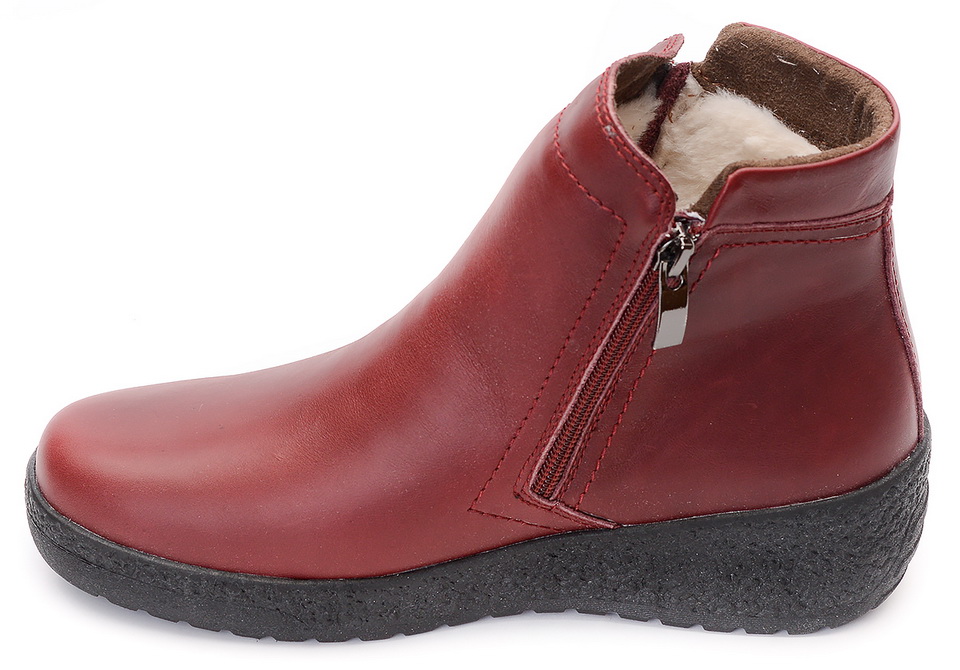 женские ботинки 2 молнии натуральная кожа 100% шерсть gugu германия