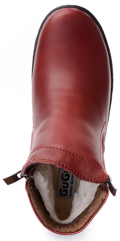 женские ботинки 2 молнии натуральная кожа 100% шерсть gugu германия