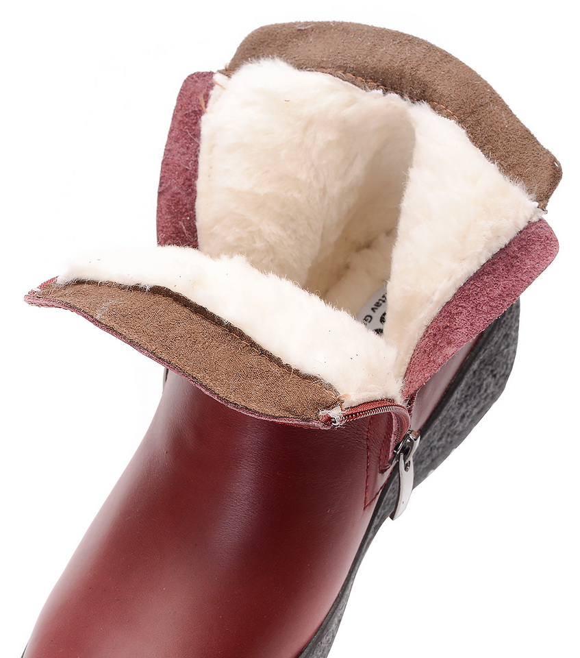 женские ботинки 2 молнии натуральная кожа 100% шерсть gugu германия