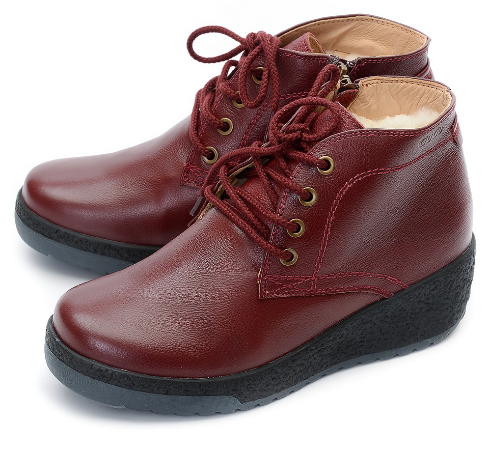 женские ботинки натуральная кожа натуральный мех gugu германия