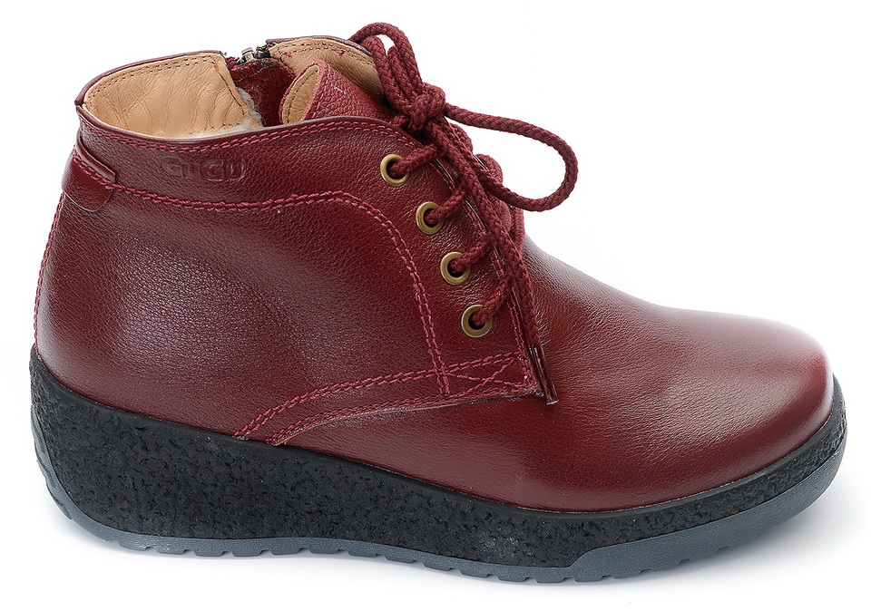 женские ботинки натуральная кожа натуральный мех gugu германия