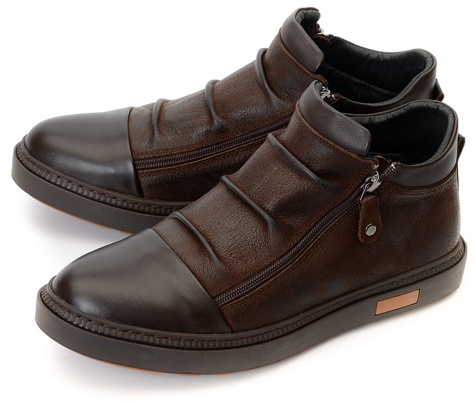 мужские ботинки натуральная кожа / 100% шерсть gugu германия