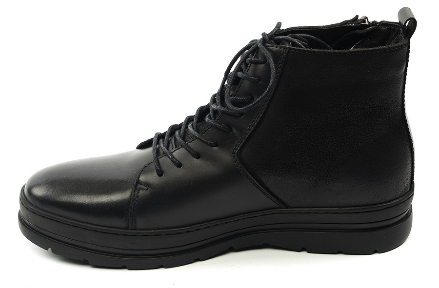 мужские ботинки натуральная кожа натуральный мех gugu германия