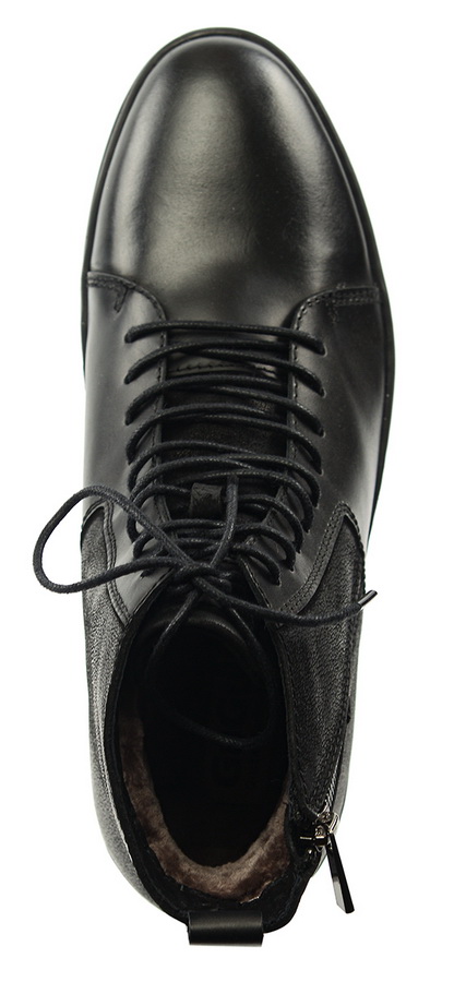 мужские ботинки натуральная кожа натуральный мех gugu германия