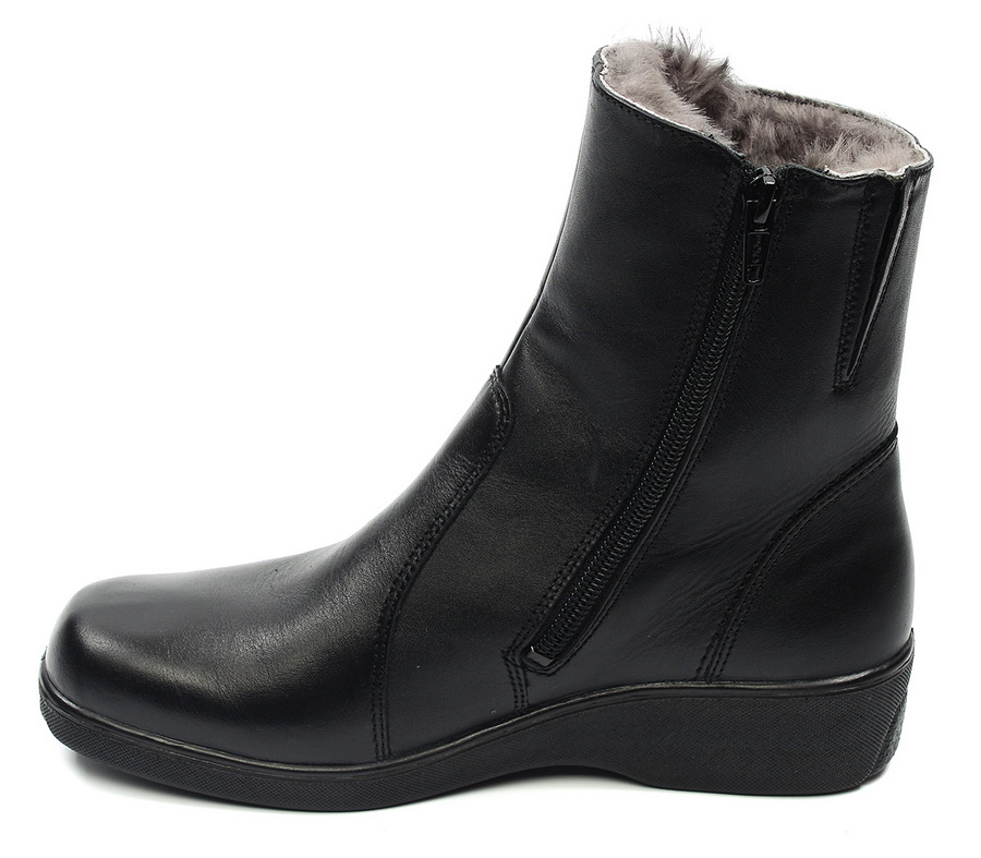 женские п/сапоги натуральная кожа/ натуральный мех отико беларусь