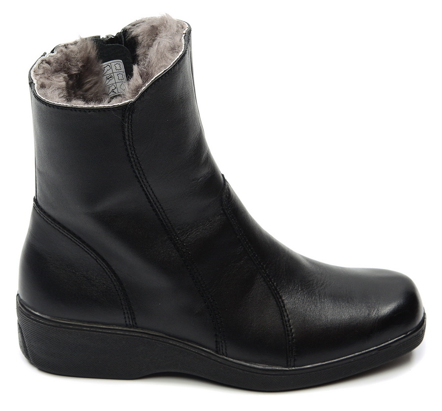 женские п/сапоги натуральная кожа/ натуральный мех отико беларусь