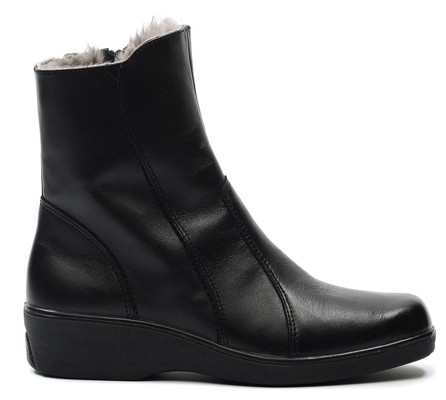 женские п/сапоги натуральная кожа/ натуральный мех отико беларусь