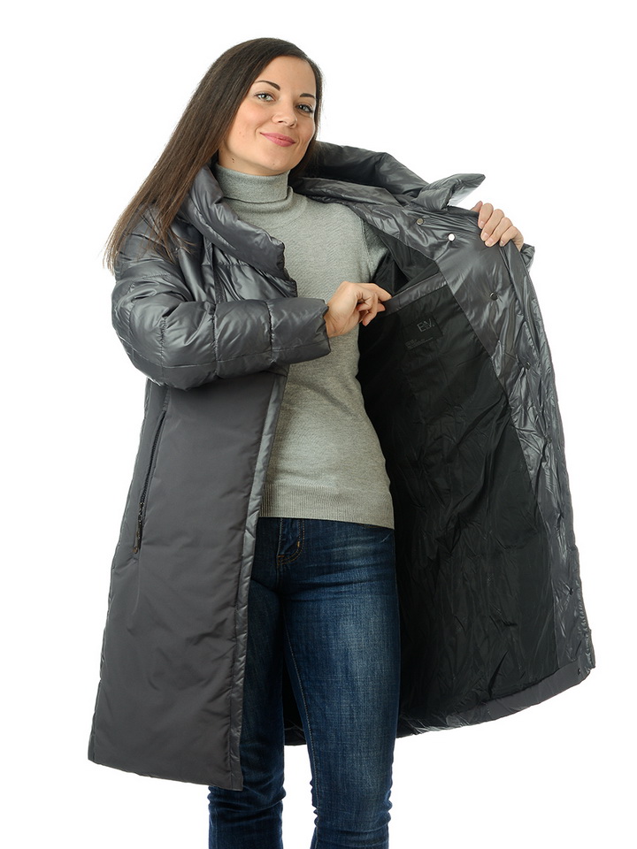 женское полупальто evcanbady на холлофайбере