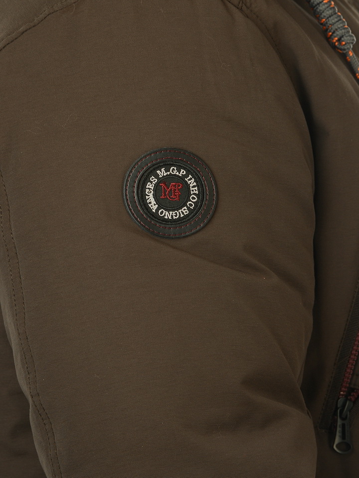 пуховик варёный хлопок/натуральный пух/натуральный мех-енот mgp