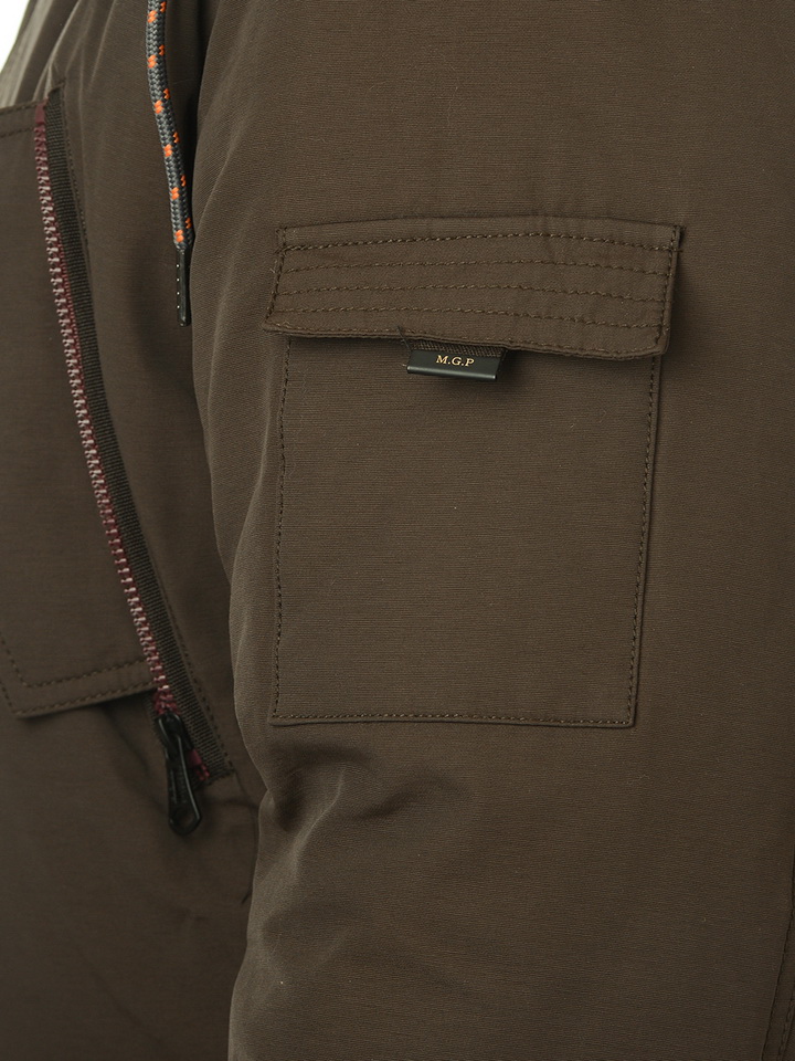 пуховик варёный хлопок/натуральный пух/натуральный мех-енот mgp