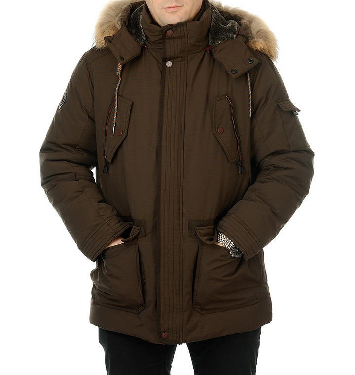 пуховик варёный хлопок/натуральный пух/натуральный мех-енот mgp