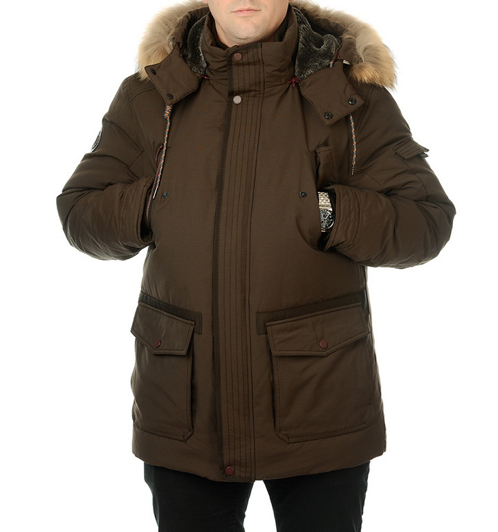 пуховик варёный хлопок/натуральный пух/натуральный мех-енот mgp