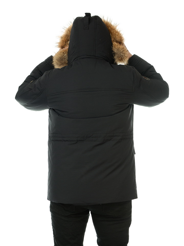 пуховик варёный хлопок/натуральный пух/натуральный мех-енот mgp