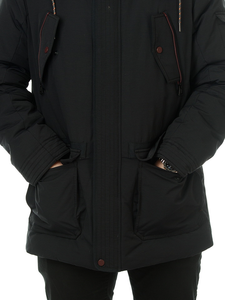 пуховик варёный хлопок/натуральный пух/натуральный мех-енот mgp