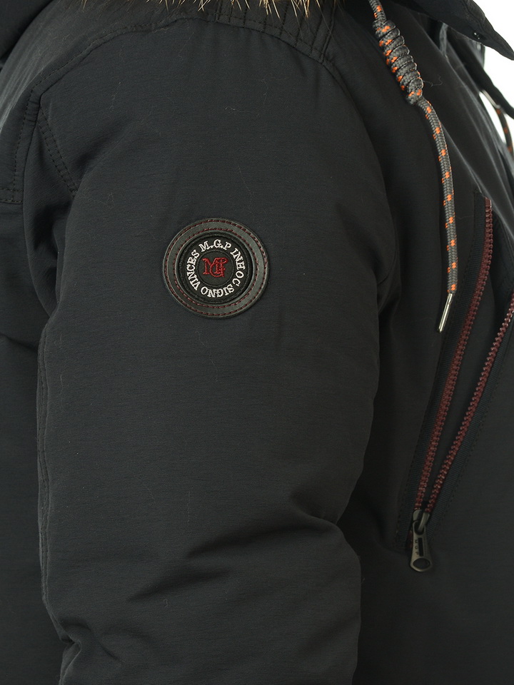 пуховик варёный хлопок/натуральный пух/натуральный мех-енот mgp