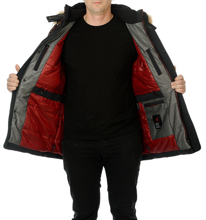 пуховик варёный хлопок/натуральный пух/натуральный мех-енот mgp