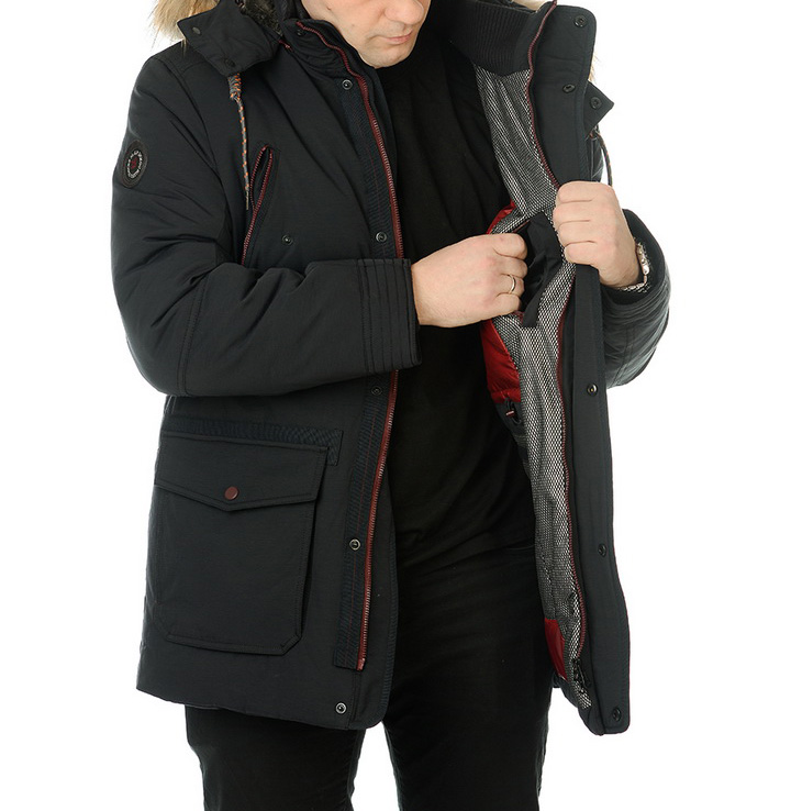 пуховик варёный хлопок/натуральный пух/натуральный мех-енот mgp