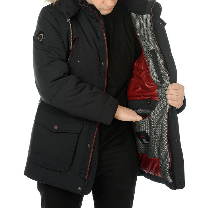 пуховик варёный хлопок/натуральный пух/натуральный мех-енот mgp