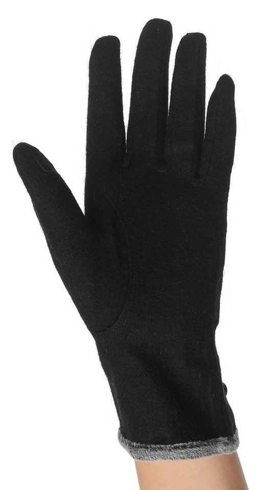 женские перчатки кашемир отделка пуговицы