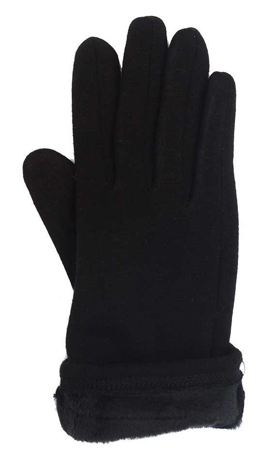 женские перчатки кашемир утеплённый отделка цветок