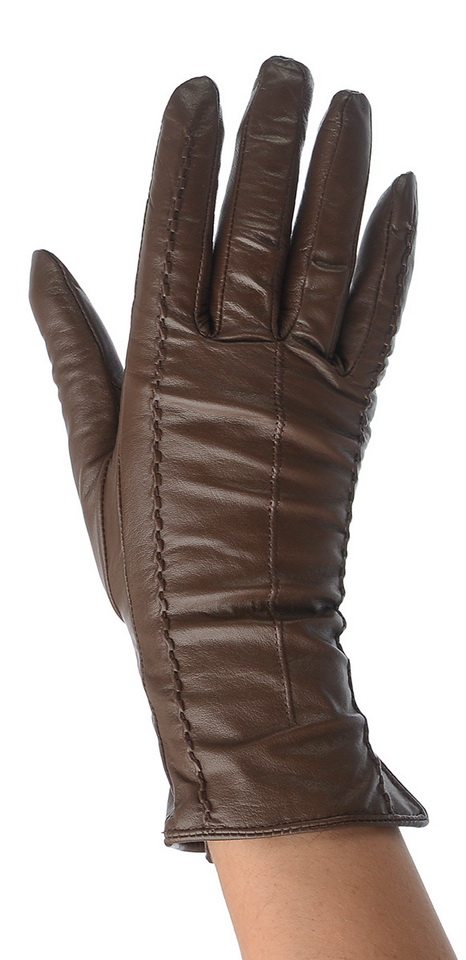 женские перчатки кожа ягненка / шерсть romika румыния