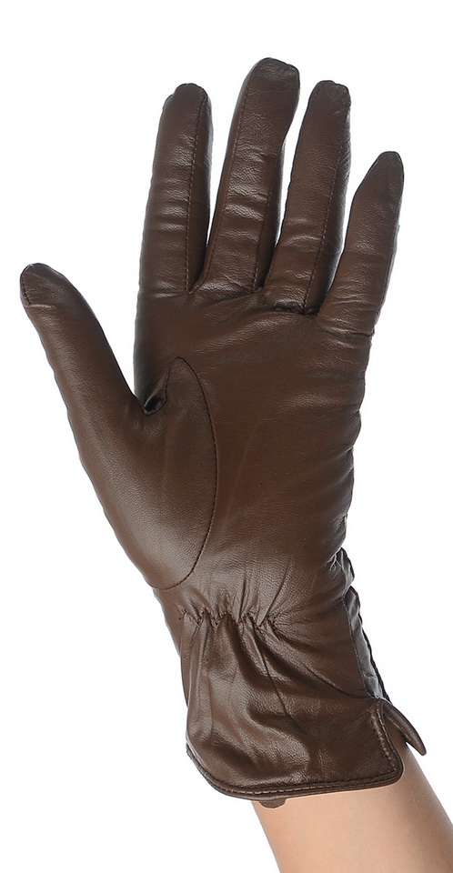 женские перчатки кожа ягненка / шерсть romika румыния