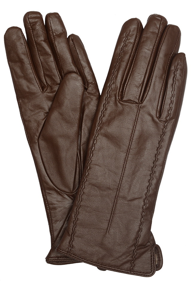 женские перчатки кожа ягненка / шерсть romika румыния